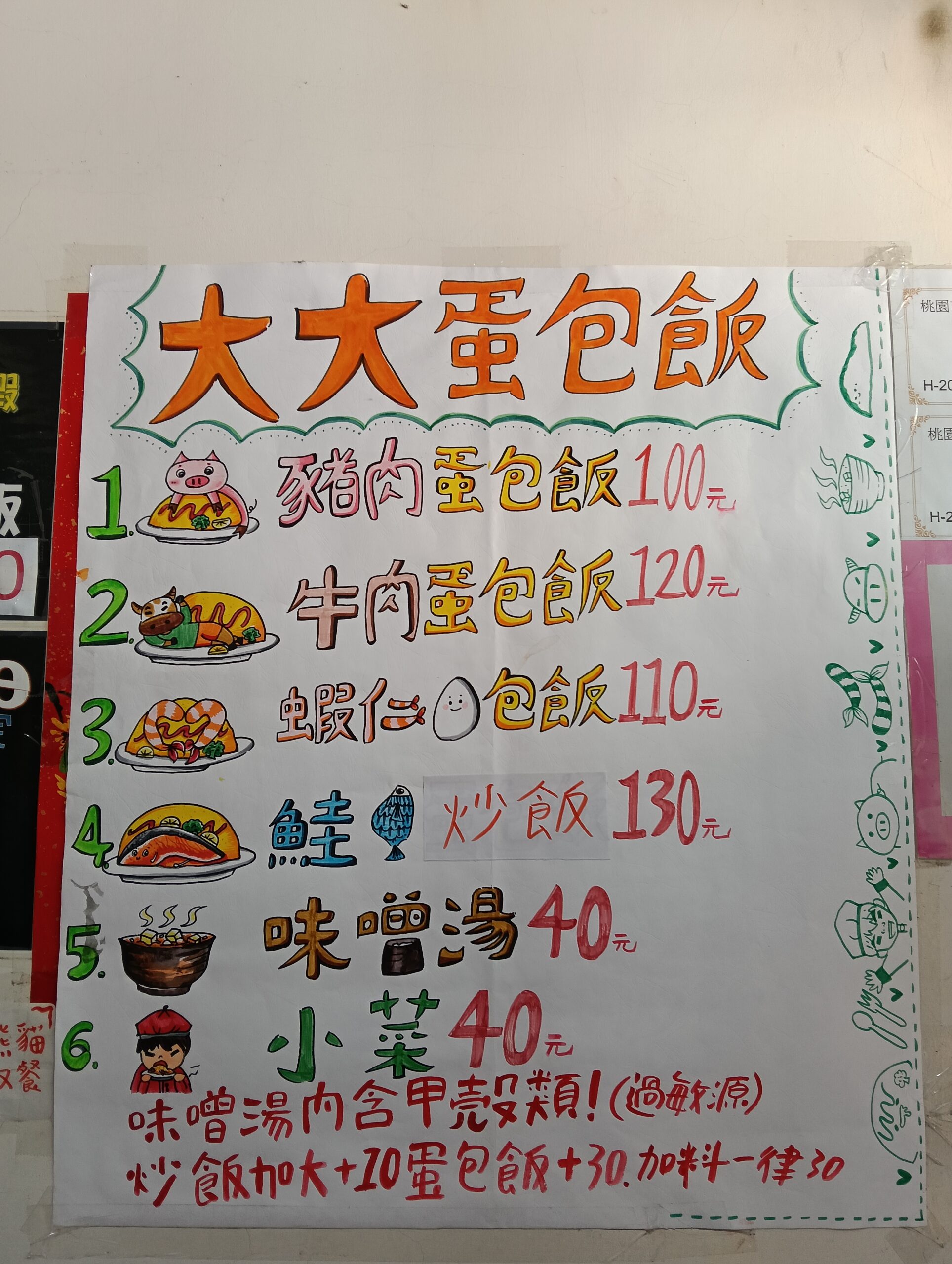 可果美,壢新醫院,大份量,大大蛋包飯,平價,平鎮美食,蝦仁蛋包飯
