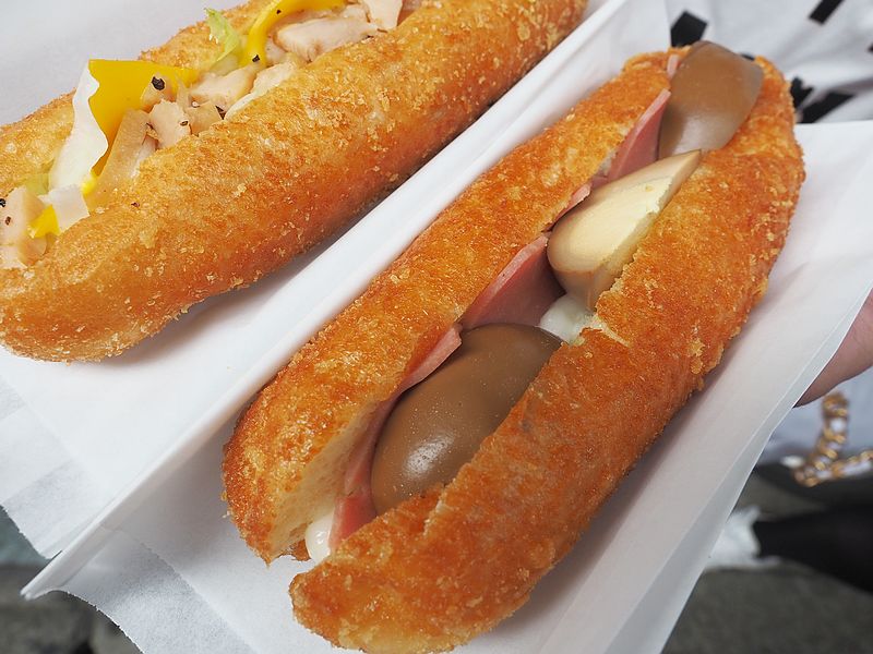 中壢美食,內壢美食,忠孝黃昏市場,豪CHILL營養三明治,酸菜包,芋頭包,中壢下午茶,