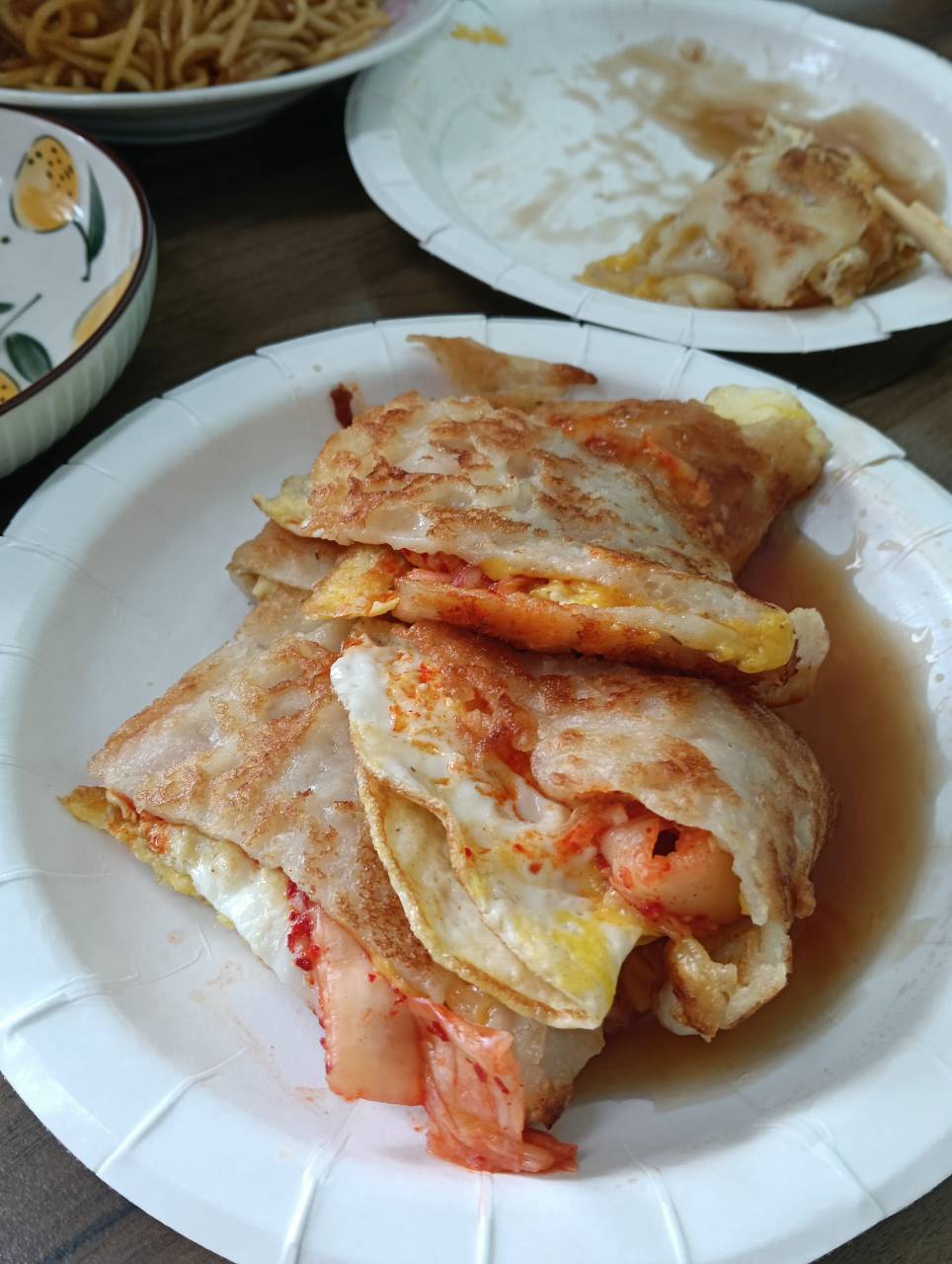 桃園龍潭李記手粉漿蛋餅,粉漿蛋餅,桃園美食,古早味蛋餅,李記手工粉漿蛋餅,雙蛋蛋餅,韓式豬排蛋餅,招牌炒麵,桃園在地美食,2026桃園旅行